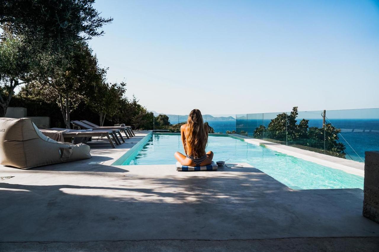 Villa Lithos Kymi Bagian luar foto