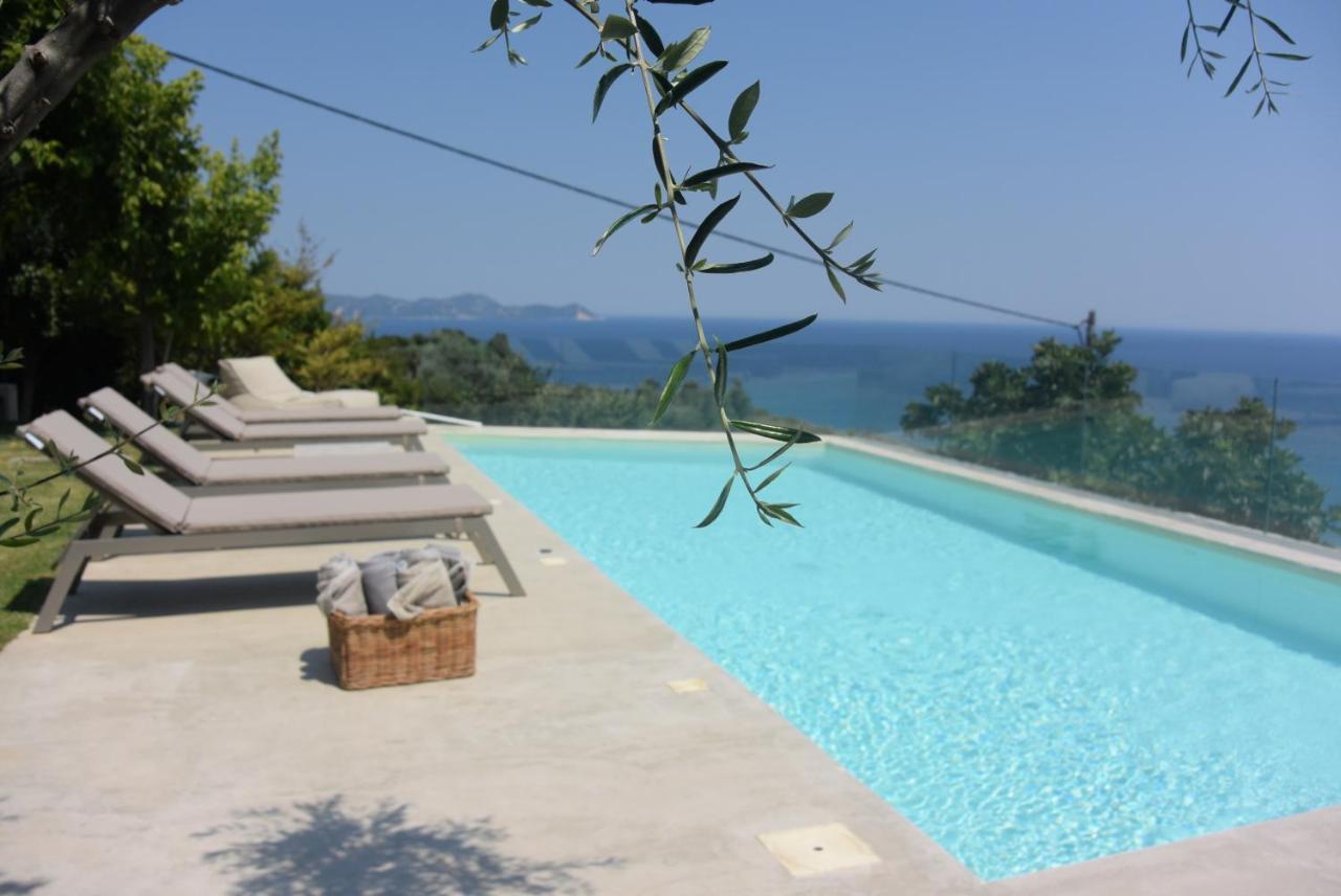 Villa Lithos Kymi Bagian luar foto