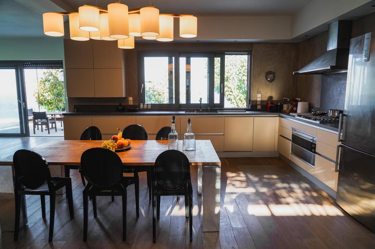 Villa Lithos Kymi Bagian luar foto