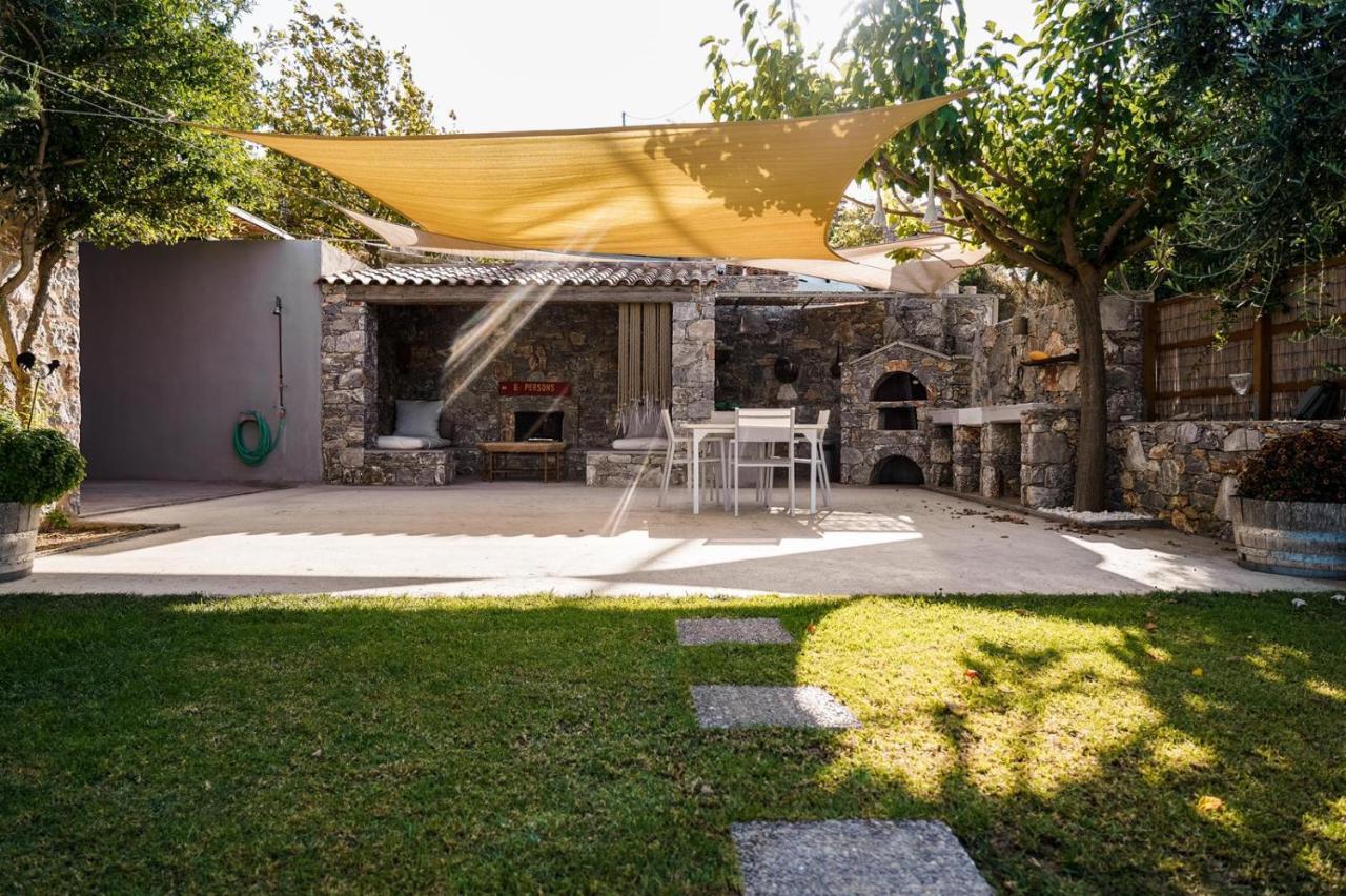 Villa Lithos Kymi Bagian luar foto