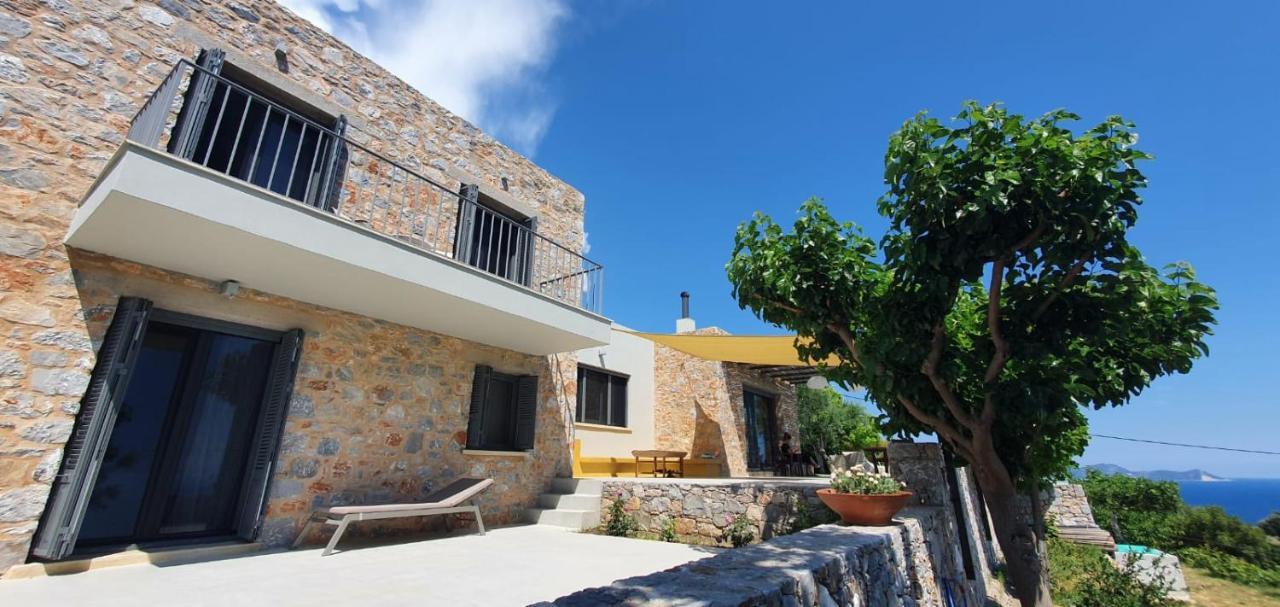 Villa Lithos Kymi Bagian luar foto