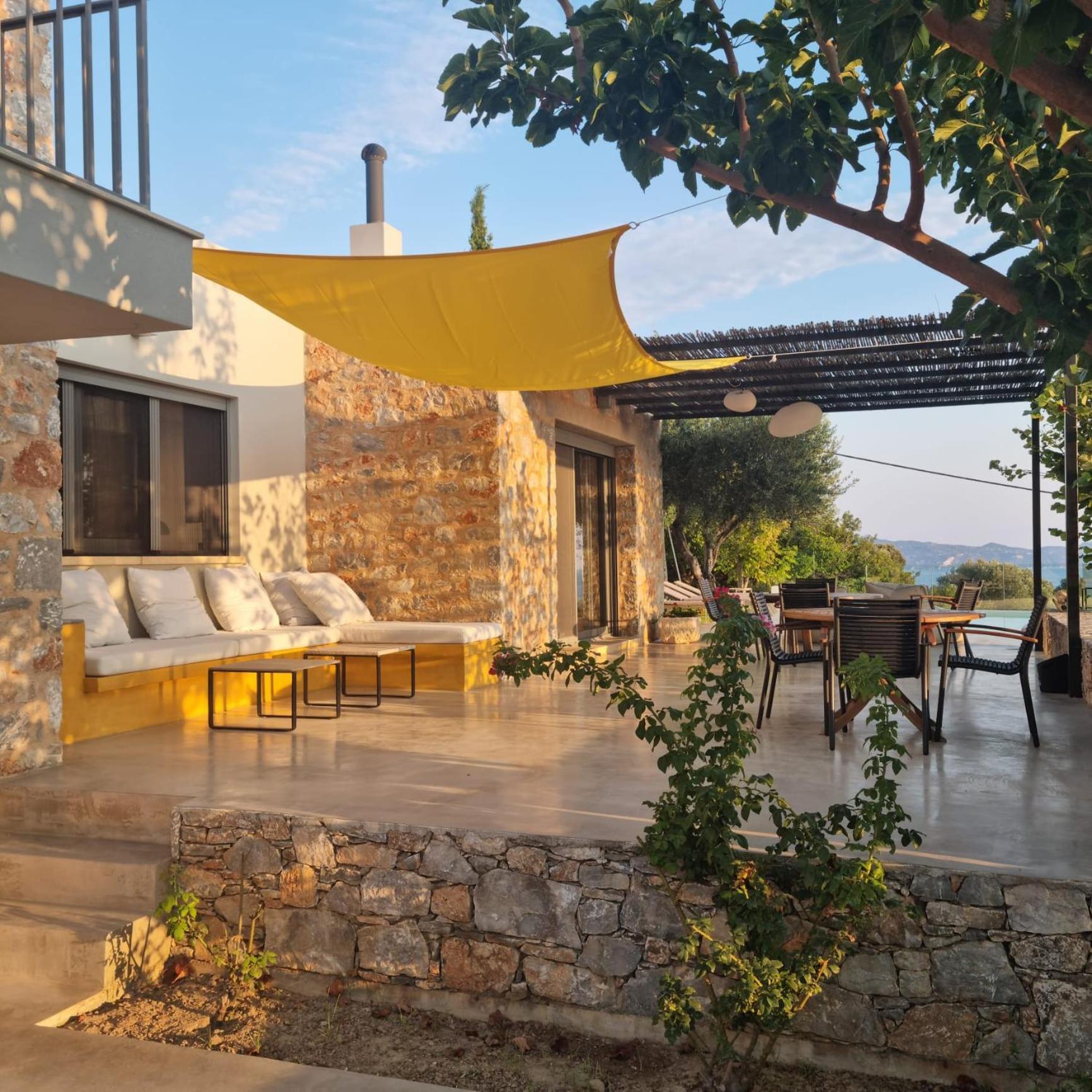 Villa Lithos Kymi Bagian luar foto