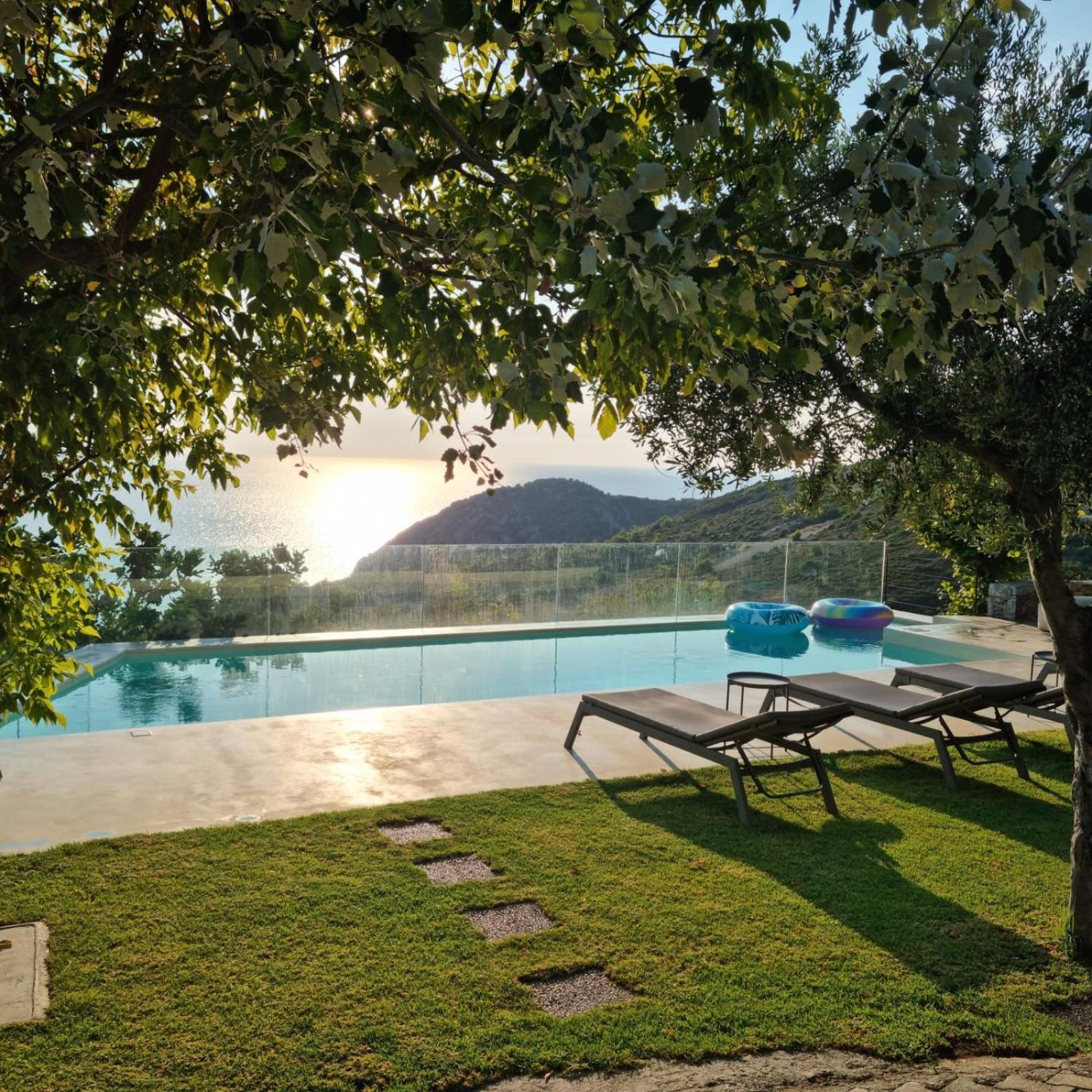 Villa Lithos Kymi Bagian luar foto