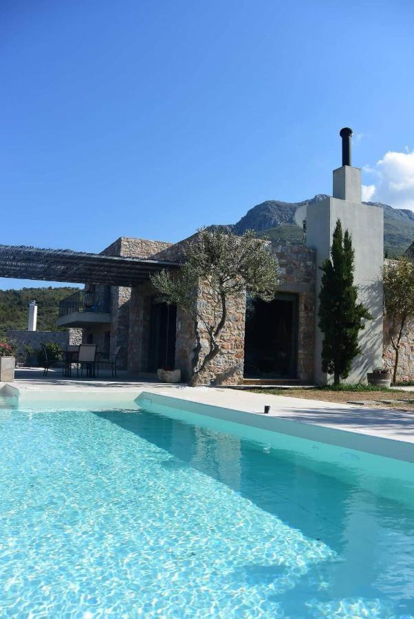 Villa Lithos Kymi Bagian luar foto