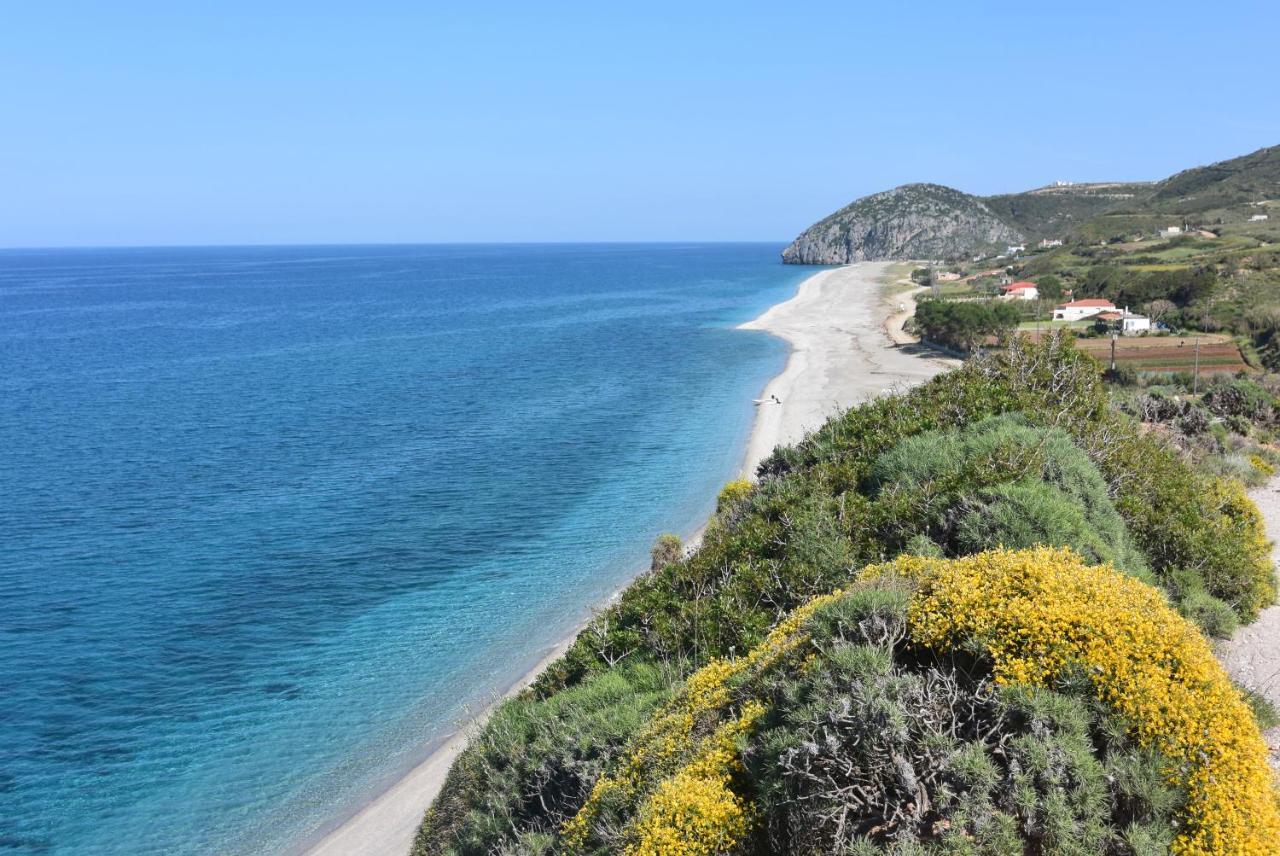 Villa Lithos Kymi Bagian luar foto